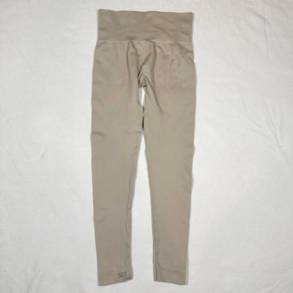 set active sculptflex seamless legging dune small nude cream tan